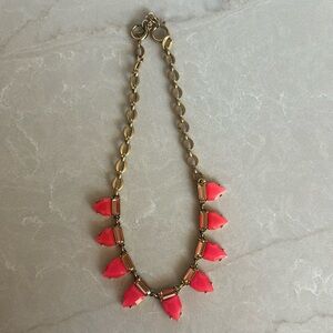 Pink and gold necklace